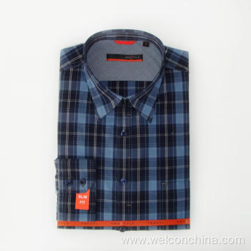 Striped Slim Fit Flannel Men Casual Shirts